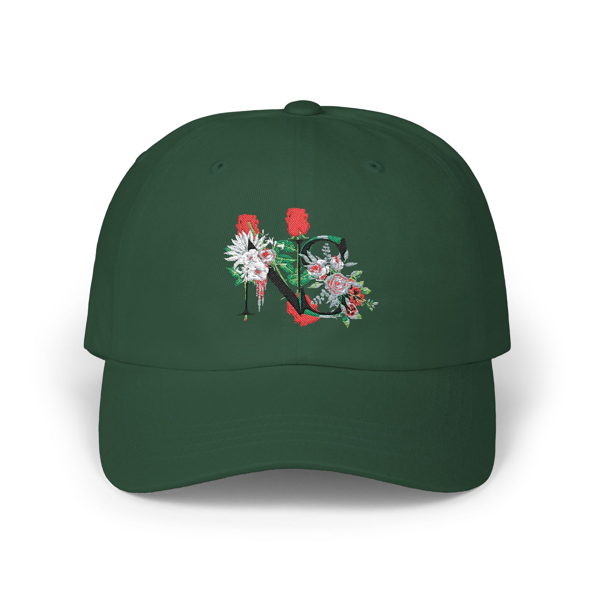 Floral Classic Dad Cap, Adjustable Baseball Hat, Gift for Fathers Day, Casual Hat for Dad, Stylish Summer Cap