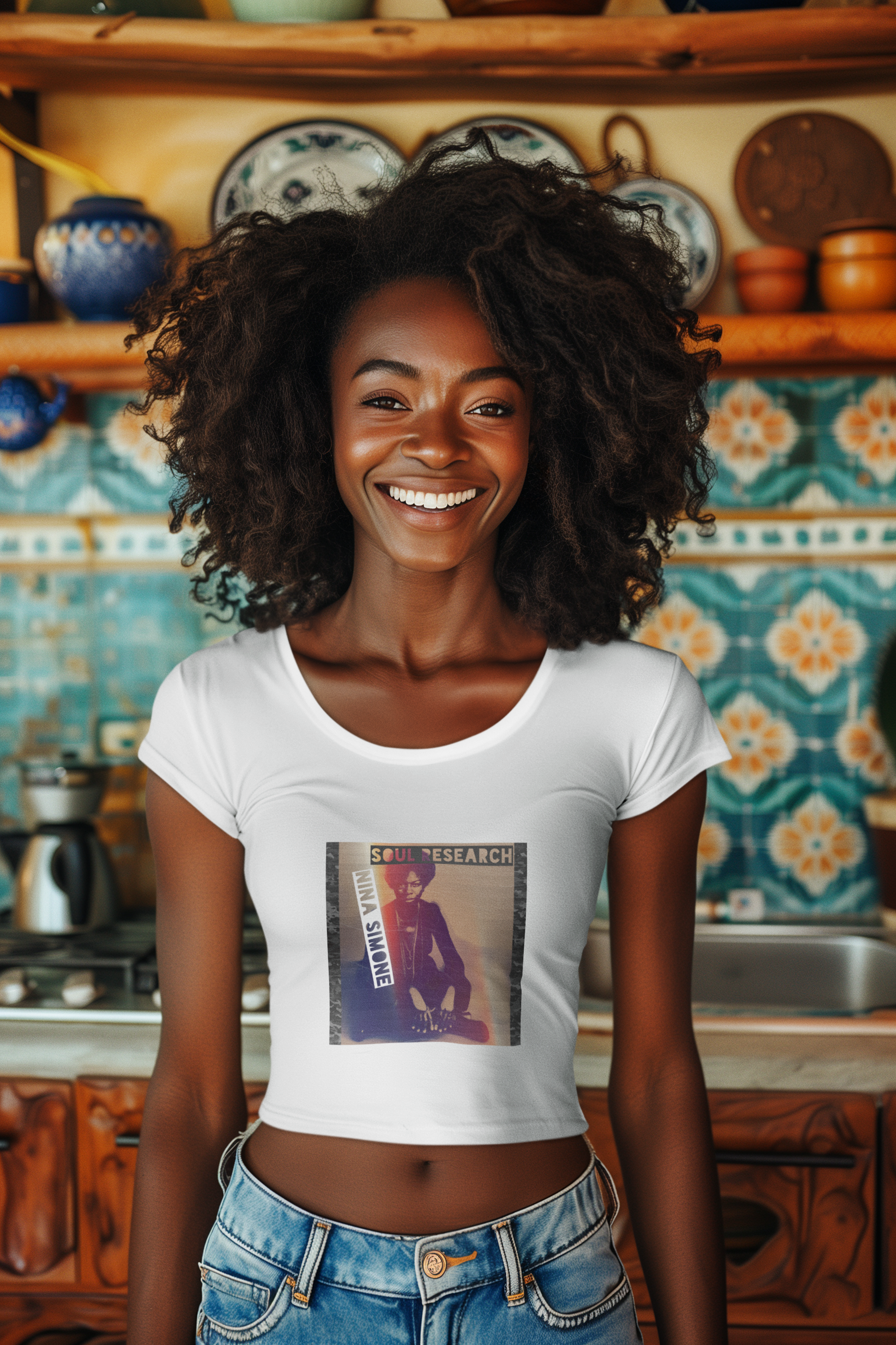 Bold. Fearless. Iconic Nina Simone Crop Top