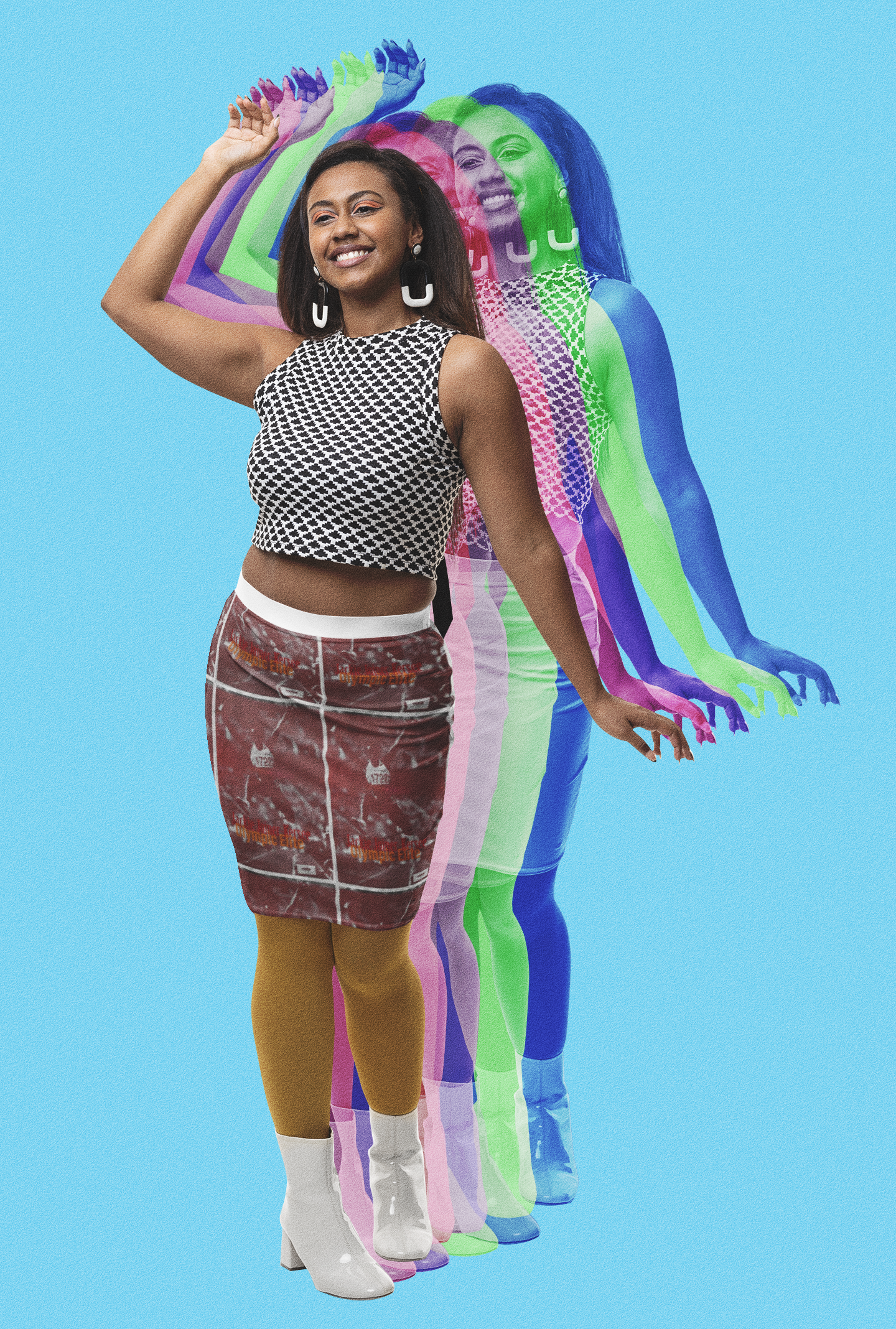 Jackie Joyner-Kersee Pencil Skirt