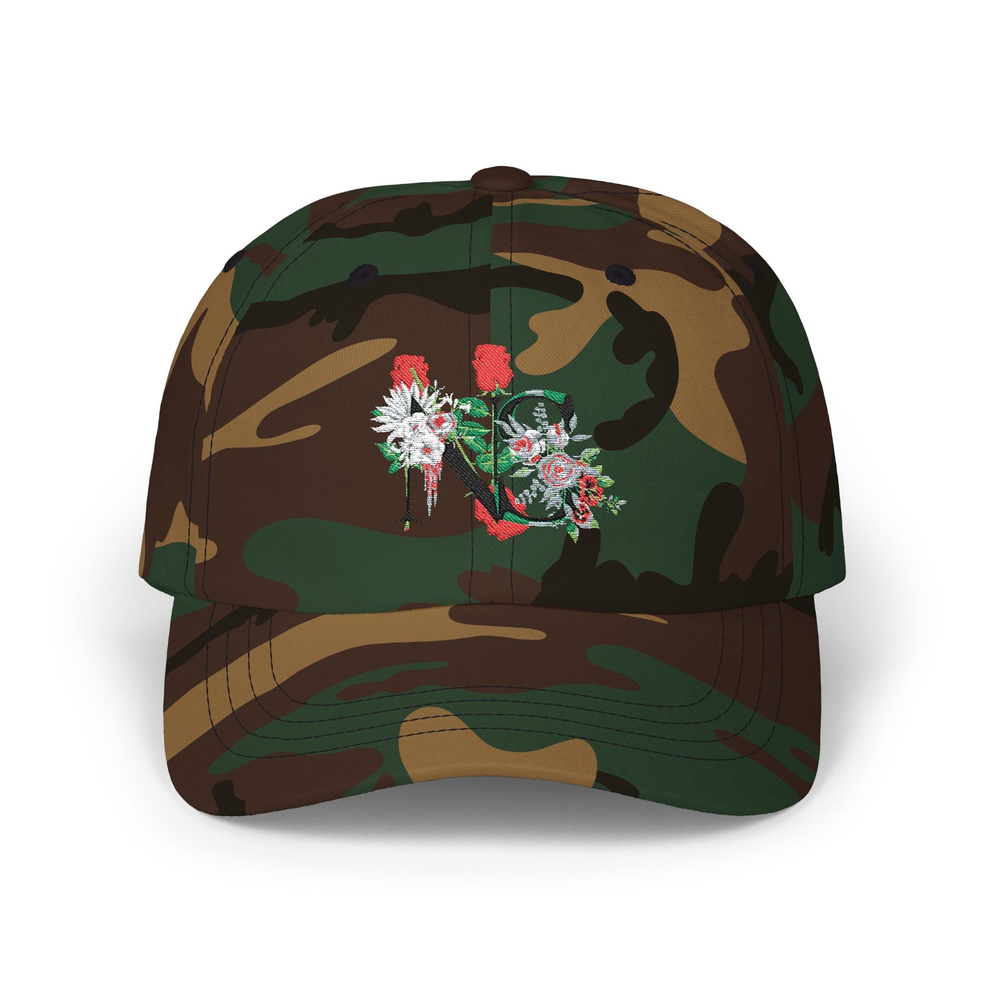 Floral Classic Dad Cap, Adjustable Baseball Hat, Gift for Fathers Day, Casual Hat for Dad, Stylish Summer Cap