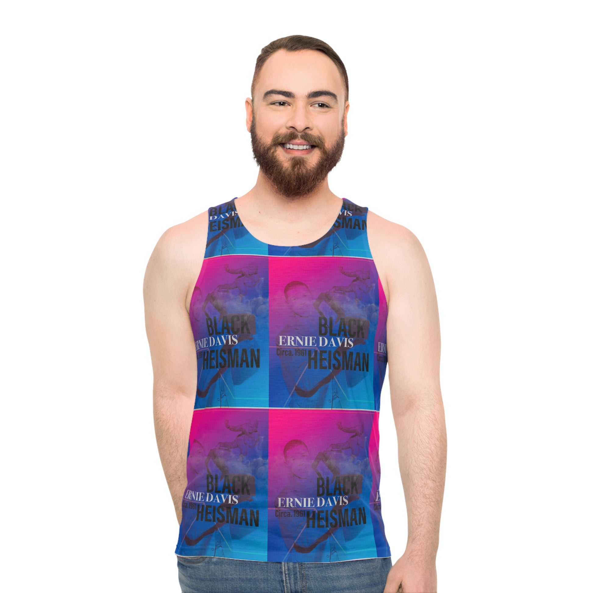 Ernie Davis Tribute Unisex Tank Top, Heisman Shirt, Sportswear for Fans, Summer Apparel, Gift for Athletes