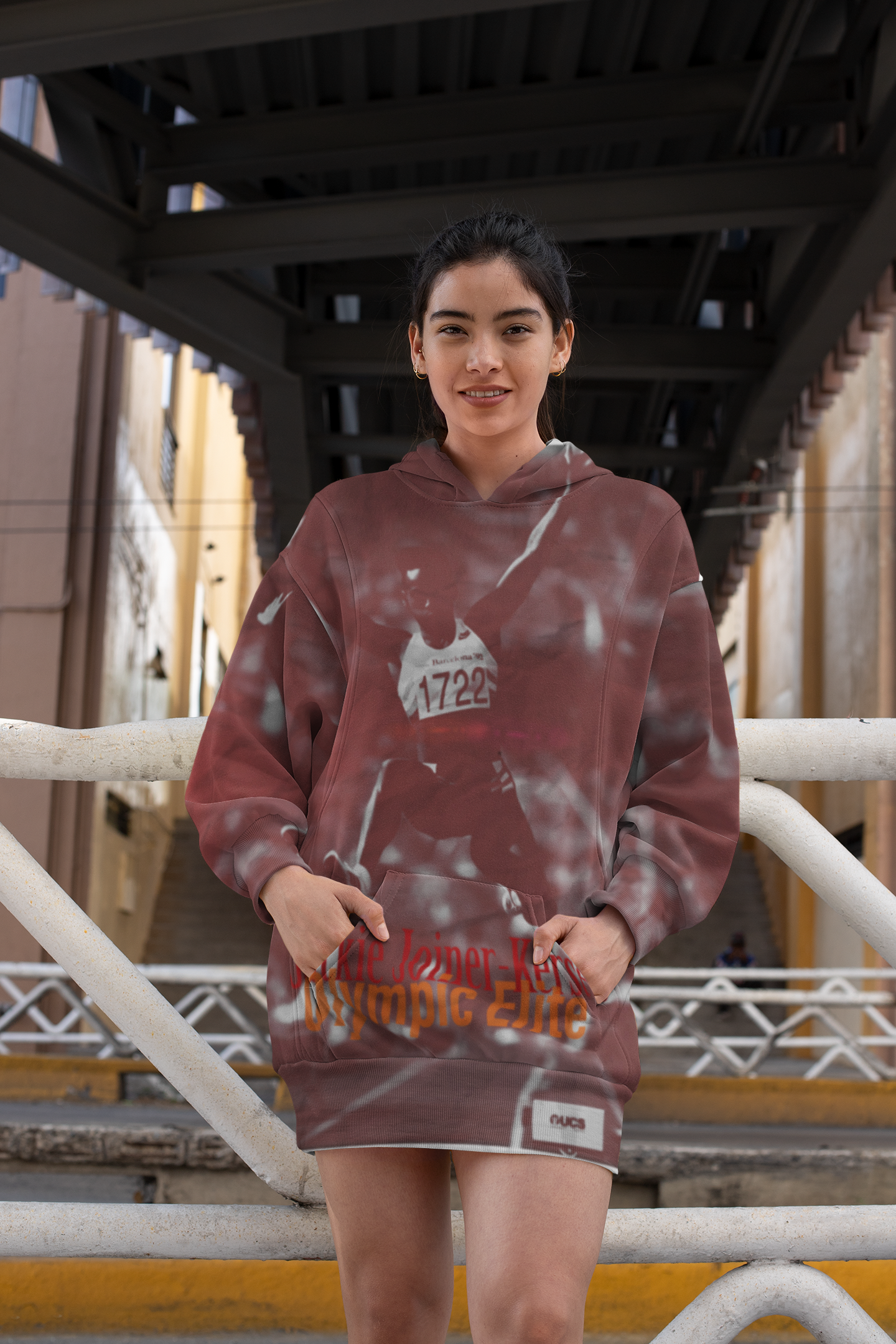 Women's Hoodie Dress - Built from the Struggle, Soft Hoodie Dress, Cozy Fall Fashion, Everyday Wear, Casual Outfit