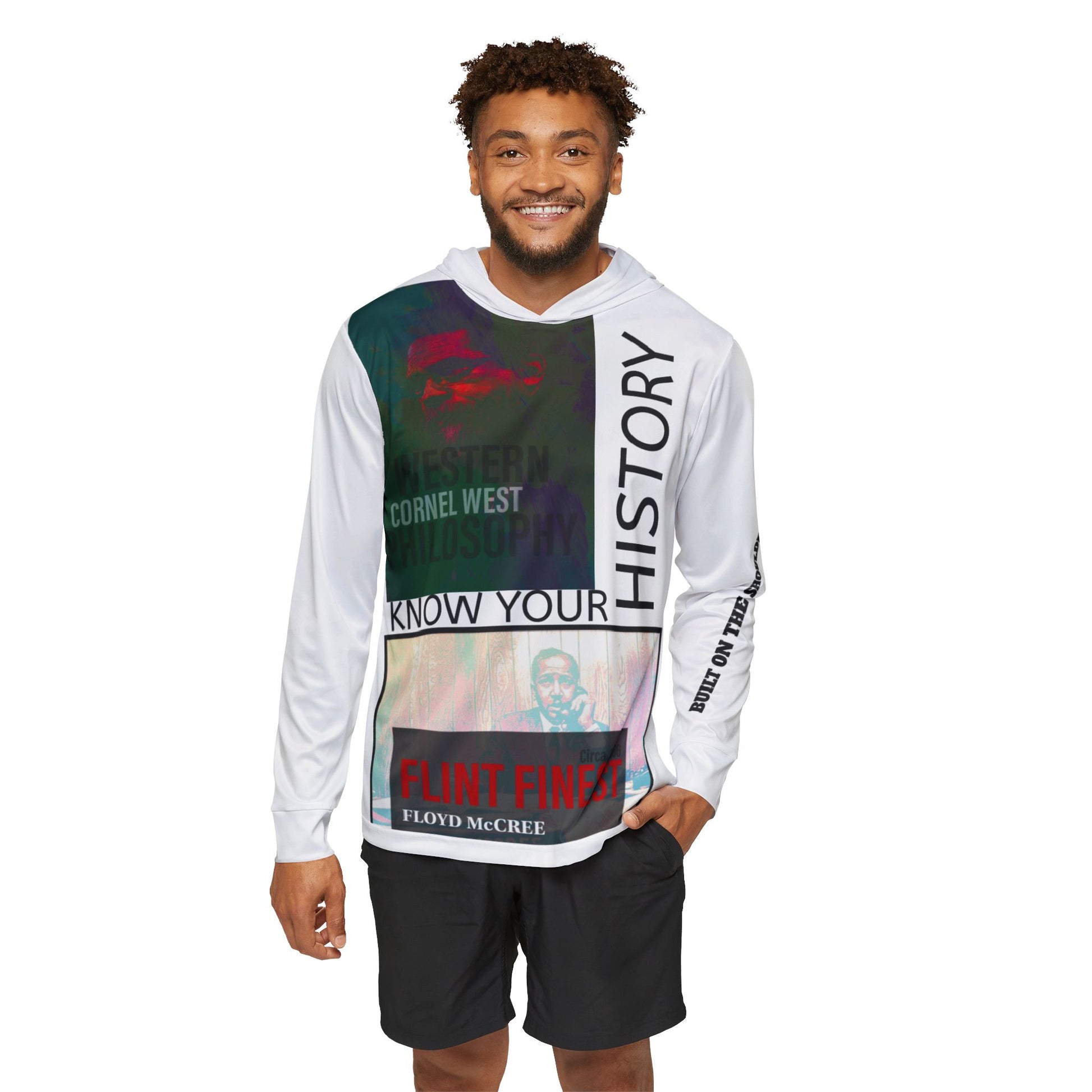 Men's Inspirational Sports Hoodie, Motivational Athletic Gear, Unique Gym Wear, History-Inspired Activewear, Perfect Gift for Athletes