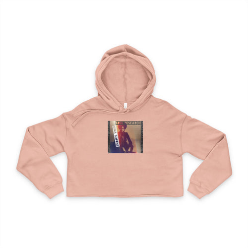 Chic Women's Cropped Hoodie with Art Print, Trendy Fashion Pullover, Casual Streetwear, Gift for Her, Perfect for Festivals, Tees