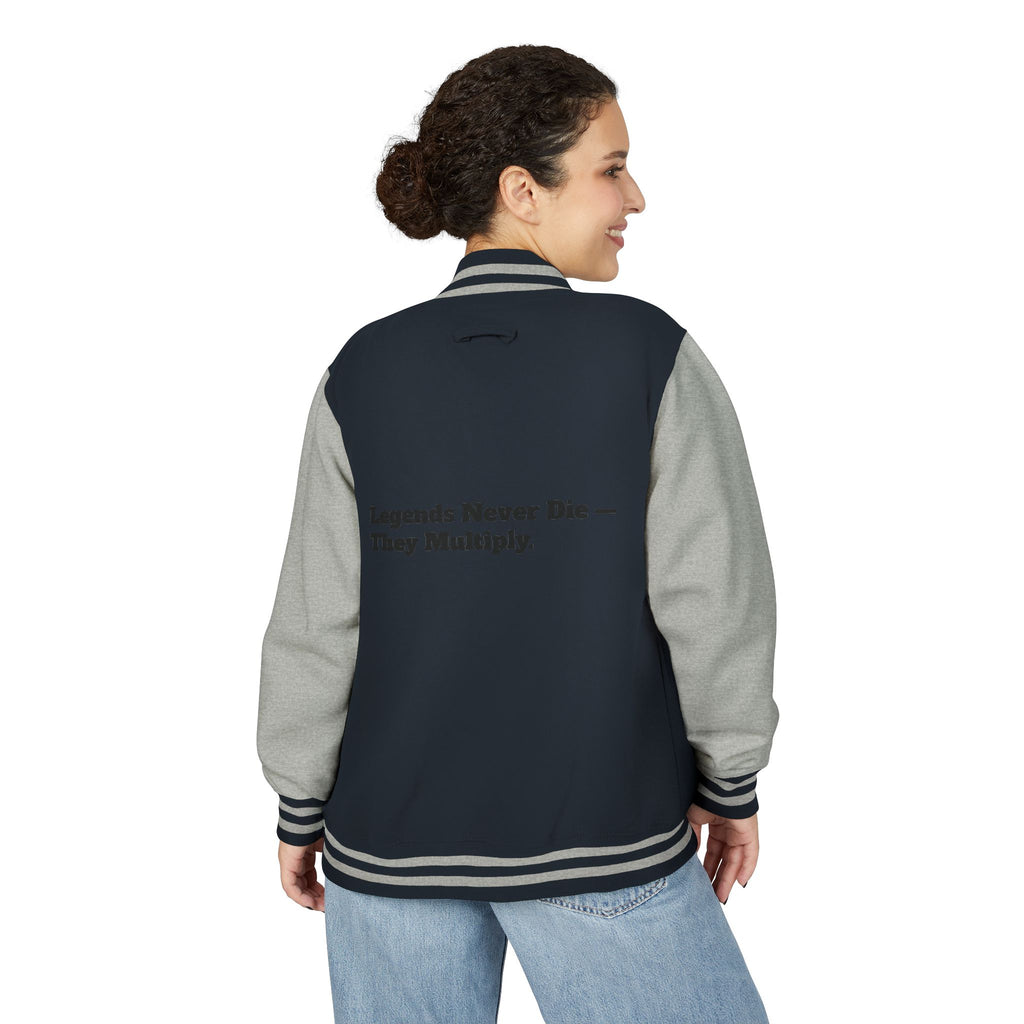 Unisex Heavyweight Letterman Jacket, Cozy Vintage Style, Personalized Gift, School Spirit Wear, Casual Outwear, Fall Fashion