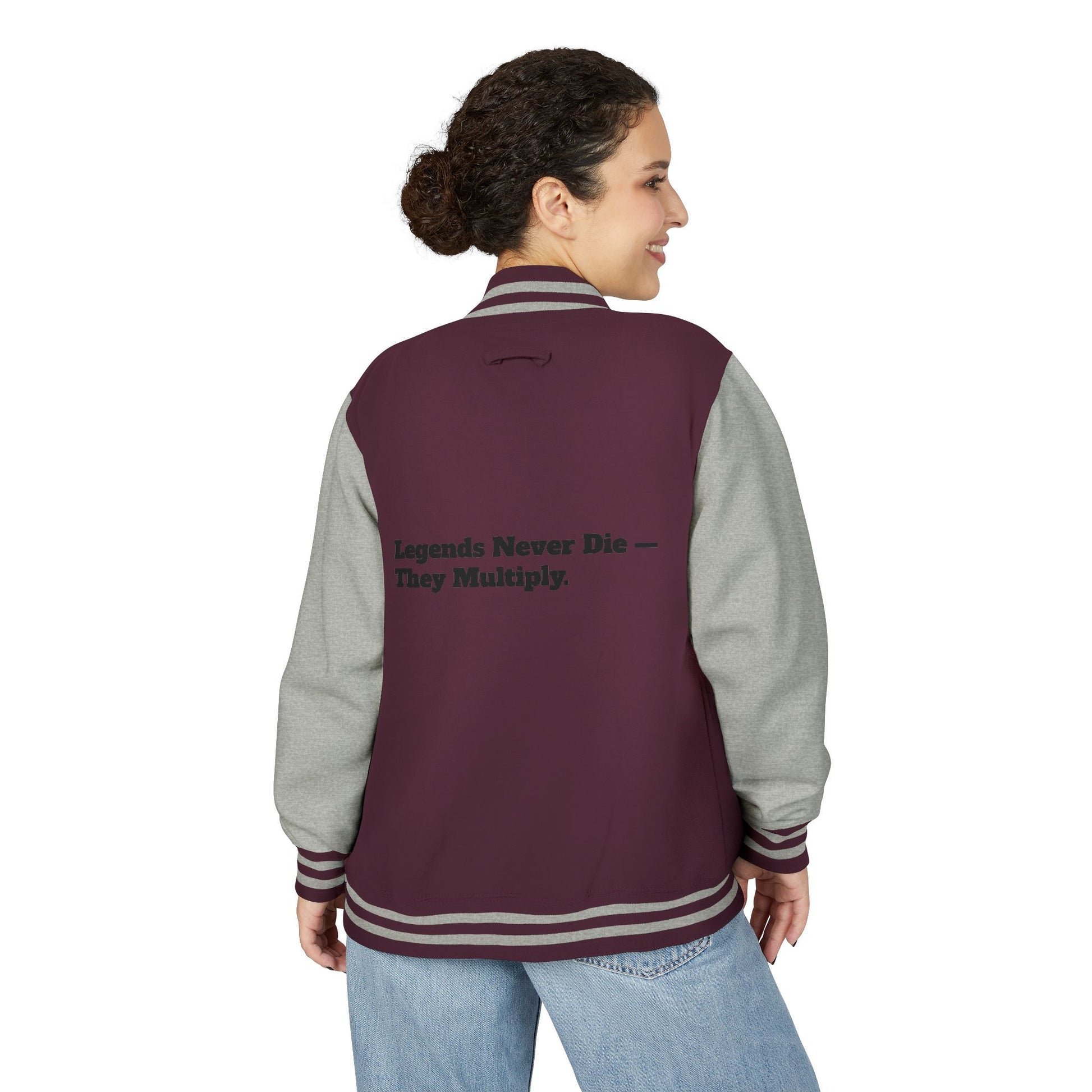 Unisex Heavyweight Letterman Jacket, Cozy Vintage Style, Personalized Gift, School Spirit Wear, Casual Outwear, Fall Fashion